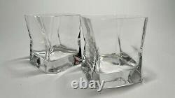 CIBI Set of 2 Double Old Fashioned Whiskey Glasses by Cini Boeri BladeRunner