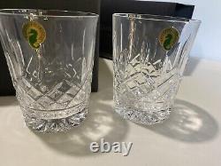 CLASSIC LISMORE (DOF) Double Old Fashioned Glasses Set of 2 Brand NewithBoxed