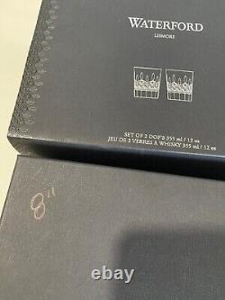 CLASSIC LISMORE (DOF) Double Old Fashioned Glasses Set of 2 Brand NewithBoxed
