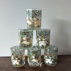 Cera Hunt of the Unicorn 22k Gold Set of 6 Double Old Fashioned
