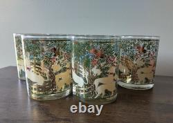 Cera Hunt of the Unicorn 22k Gold Set of 6 Double Old Fashioned
