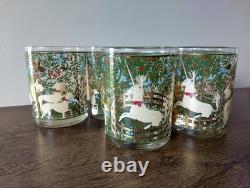 Cera Hunt of the Unicorn 22k Gold Set of 6 Double Old Fashioned