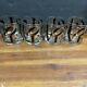 Cera Mcm Barware LOVE Double Old Fashion Whiskey Glasses Set 4 Pop Art
