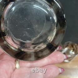 Cera Mcm Barware LOVE Double Old Fashion Whiskey Glasses Set 4 Pop Art