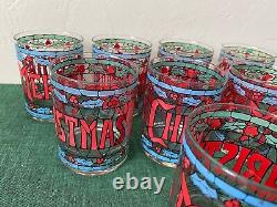 Cera Merry Christmas Set of 8 Double OLD FASHIONED Glasses