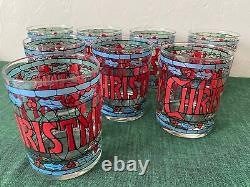 Cera Merry Christmas Set of 8 Double OLD FASHIONED Glasses