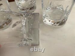 Christofle Cluny Crystal Set of Four Double Old Fashioned Glasses