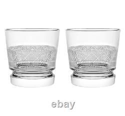 Christofle Crystal Jardin D'eden Dof Whiskey Tumbler Pair #7927260 Brand Nib F/s