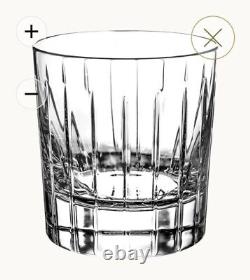Christofle Double Old Fashioned Glass Iliana Crystal 3.5in