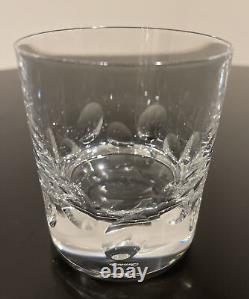 Christofle France Cluny Clear Double Old Fashioned Tumbler Whiskey Glass 4 Tall