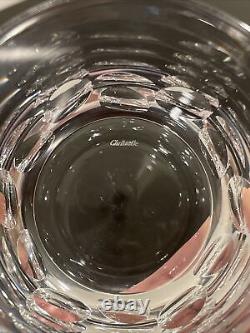 Christofle France Cluny Clear Double Old Fashioned Tumbler Whiskey Glass 4 Tall