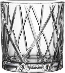 City 10.9 Ounce Double Old Fashioned Glass, Set of 4