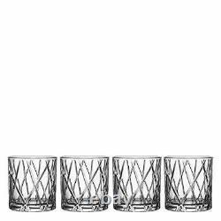 City 10.9 Ounce Double Old Fashioned Glass, Set of 4