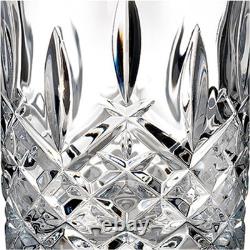 Classic Clear Crystalline Double Old Fashioned Glasses Gift Boxed Set of 4