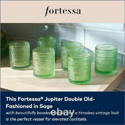 Classic Double Old Fashioned Glasses Sage Green, 6 Pack
