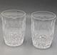 Colleen by Waterford crystal pair of Double Old Fashioned Glasses 4.5