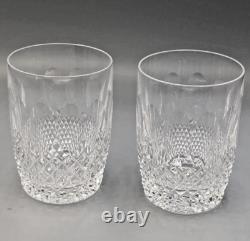 Colleen by Waterford crystal pair of Double Old Fashioned Glasses 4.5