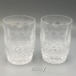 Colleen by Waterford crystal pair of Double Old Fashioned Glasses 4.5