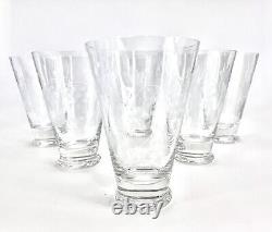 Crate & Barrel Calistoga Double Old Fashioned Highball Drinking Glass Set of 6