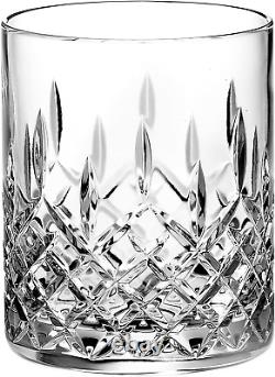 Crystal Double Old Fashioned Set of 6 Glasses Hand Cut DOF Tumblers Tumble