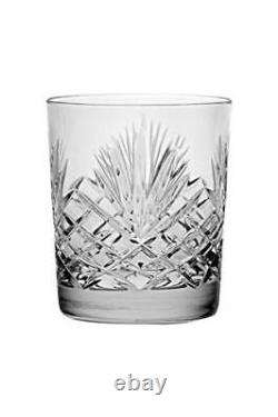 Crystal Double Old Fashioned Set of 6 Glasses Hand Cut DOF tumblers