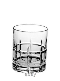 Crystal Double Old Fashioned Set of 6 Glasses Hand Cut DOF tumblers