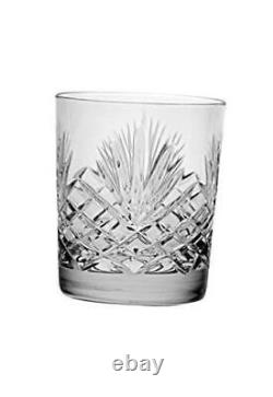 Crystal Double Old Fashioned Set of 6 Glasses Hand Cut DOF tumblers