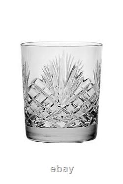 Crystal Double Old Fashioned Set of 6 Glasses Hand Cut DOF tumblers Tum