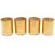 Culver 22k Gold Alligator Double Old Fashioned Bar Glasses Retro 1960s Set of 4