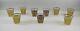 Culver EBONY BAROQUE&GREEN SCROLL Double Old Fashioned Glasses Lot of 9