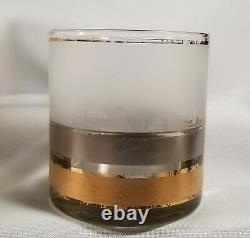 Culver Ltd Regency Double Old Fashioned Gold & Silver Band Tumbler (7)