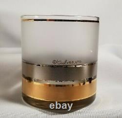 Culver Ltd Regency Double Old Fashioned Gold & Silver Band Tumbler (7)