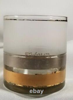 Culver Ltd Regency Double Old Fashioned Gold & Silver Band Tumbler (7)