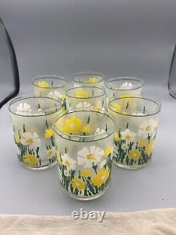 Culver Meadow Yellow Daffodils Frosted Double Old Fashioned Hard To Find Vintage