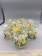 Culver Meadow Yellow White Daffodils Frosted Double Old Fashioned Vintage