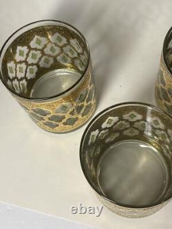 Culver VALENCIA Double Old Fashioned Glasses MCM Barware Mint Condition SET OF 5