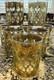 Culver Valencia 22 kt Gold & Green Double Old Fashioned Glasses (set of 8)