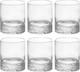 Cut Crystal Tumbler Glass Set 6 Double Old Fashioned 13 Oz