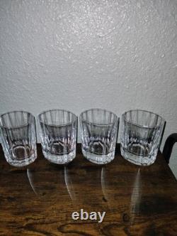 DANSK France OVAL FACETTE Crystal DOUBLE OLD FASHIONED ROCKS GLASSES (8) MCM