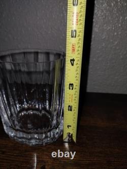 DANSK France OVAL FACETTE Crystal DOUBLE OLD FASHIONED ROCKS GLASSES (8) MCM