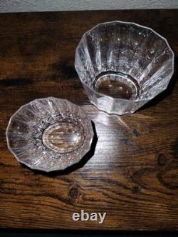 DANSK France OVAL FACETTE Crystal DOUBLE OLD FASHIONED ROCKS GLASSES (8) MCM