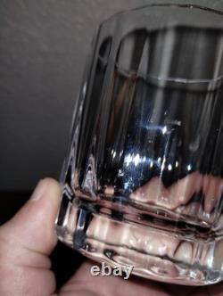 DANSK France OVAL FACETTE Crystal DOUBLE OLD FASHIONED ROCKS GLASSES (8) MCM