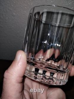 DANSK France OVAL FACETTE Crystal DOUBLE OLD FASHIONED ROCKS GLASSES (8) MCM