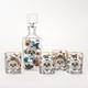 Day of the Dead Decanter & 4 Double Old-Fashioned Glasses-williamssonoma43396