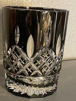 Dazzling Waterford Lismore Diamond Collection Black Double Old Fashioned Tumbler