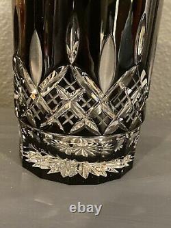 Dazzling Waterford Lismore Diamond Collection Black Double Old Fashioned Tumbler