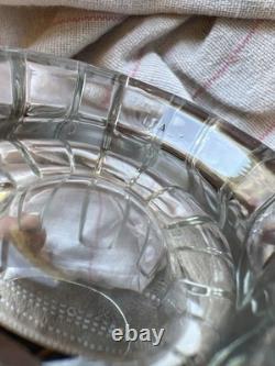 Discontinued Italian Crystal MCM Whiskey Tumblers + DOF Set brutalist BARWARE