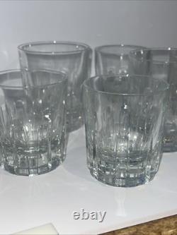 Discontinued Italian Crystal MCM Whiskey Tumblers + DOF Set brutalist BARWARE