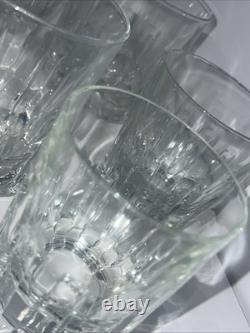 Discontinued Italian Crystal MCM Whiskey Tumblers + DOF Set brutalist BARWARE