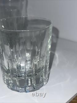 Discontinued Italian Crystal MCM Whiskey Tumblers + DOF Set brutalist BARWARE